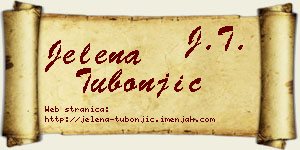 Jelena Tubonjić vizit kartica